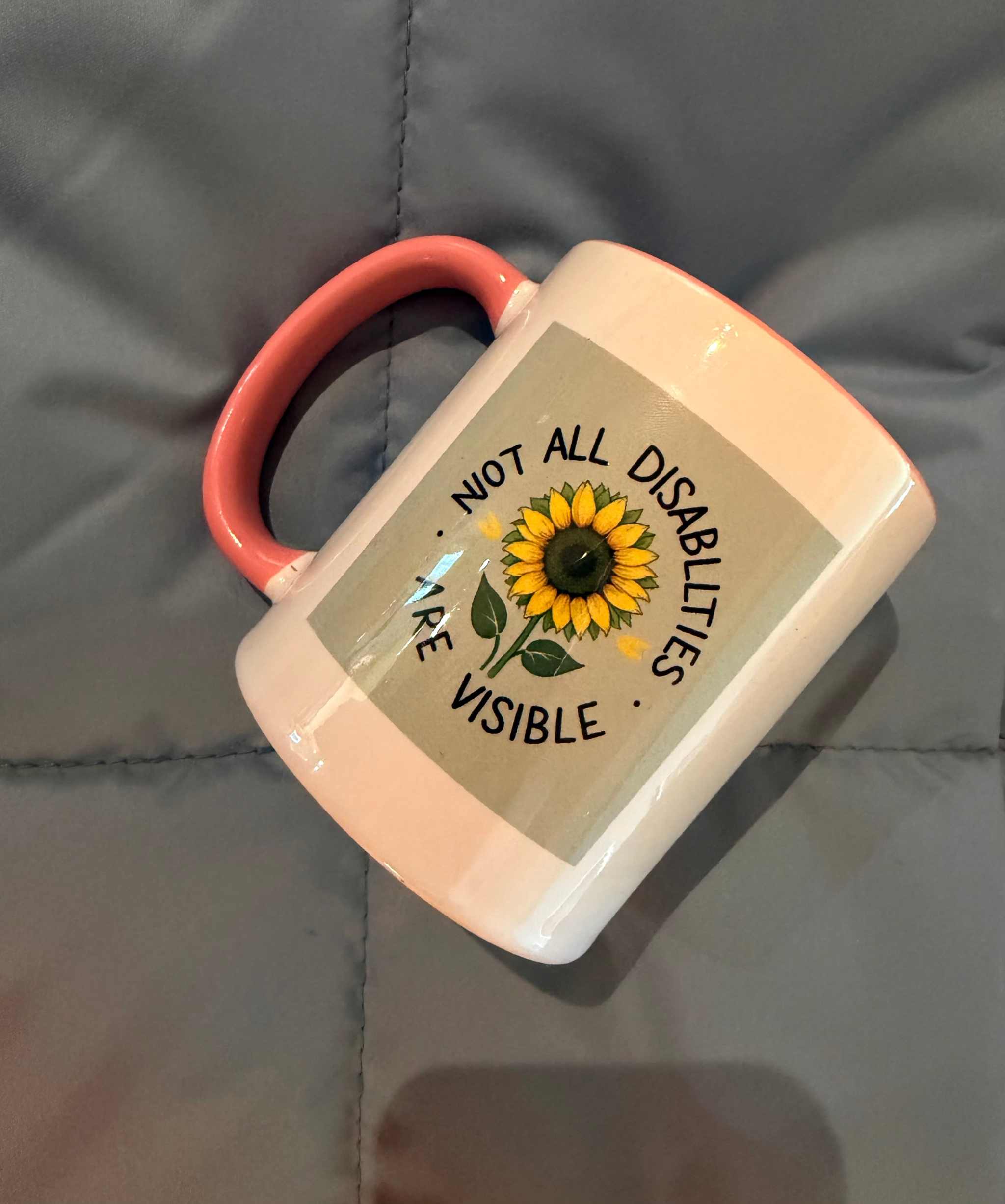 More Than What You See Mug highlighting invisible disabilities awareness and accessibility advocacy