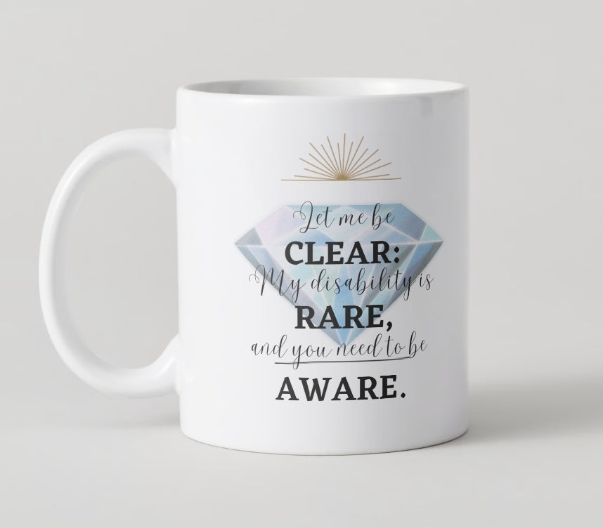 White Crystal Clear Awareness - Mug