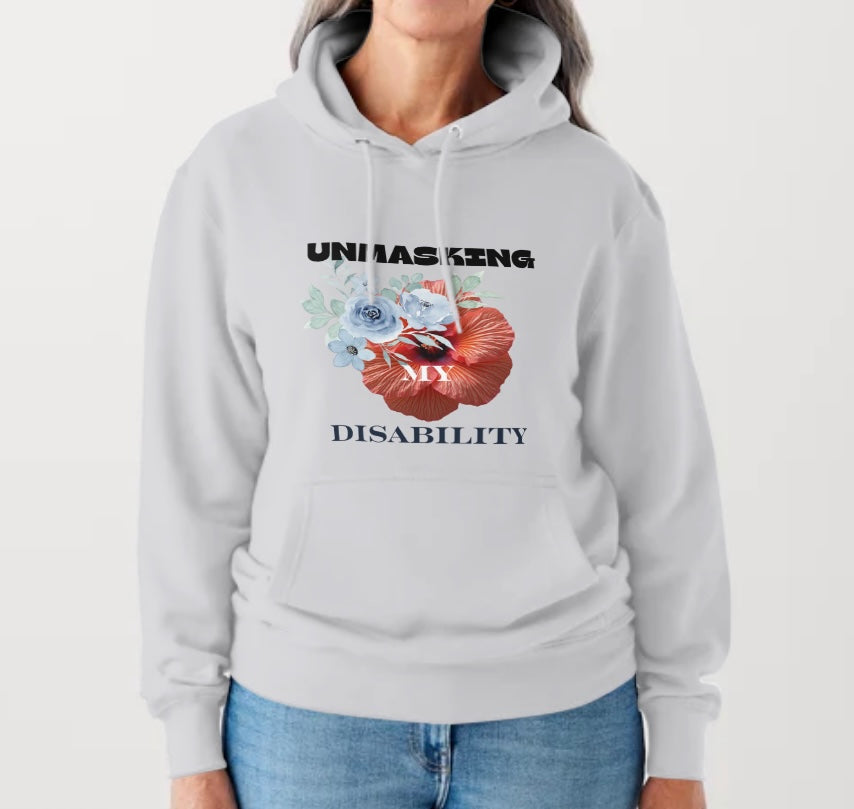 Face Off Hoodie - with Light Blue and 🌸 Flower