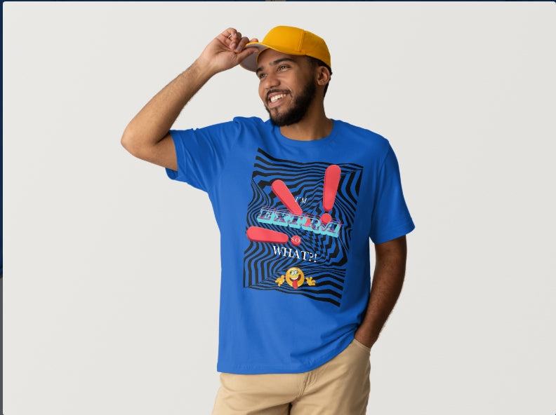 Extra & Unapologetic T-Shirt with tailored cut and premium fabric for bold style