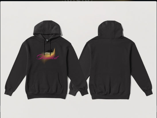 Black and Orange Invisibly Disabled - Behind the Mask 2.0 Hoodie