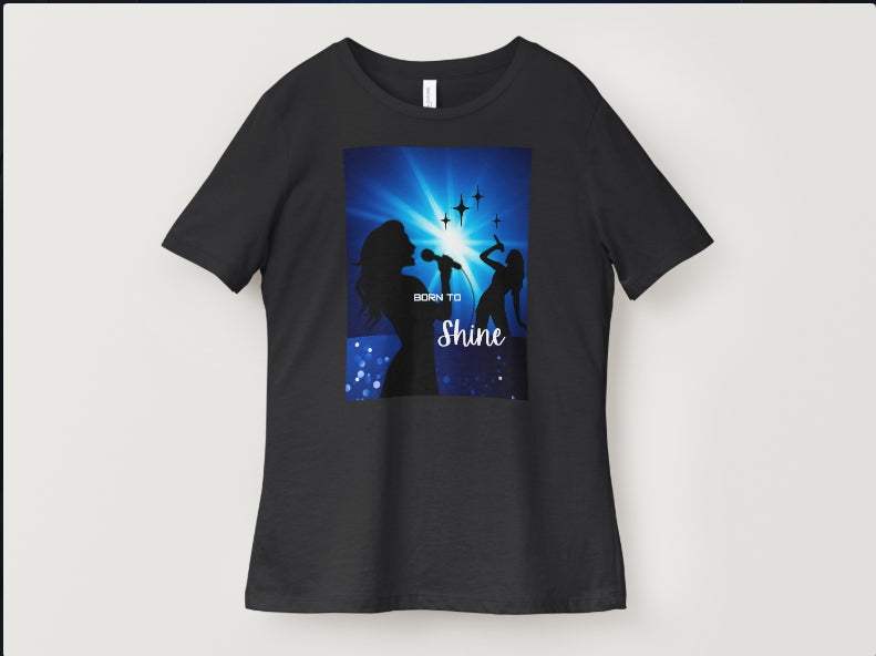 Born to Shine T-Shirt for performers with bold design and premium comfort