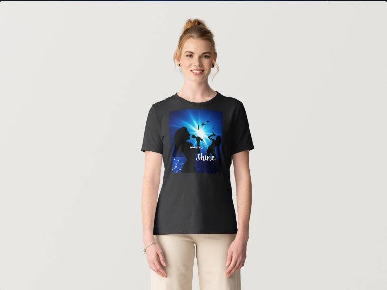 Born to Shine T-shirt for performers with bold design and premium fabric
