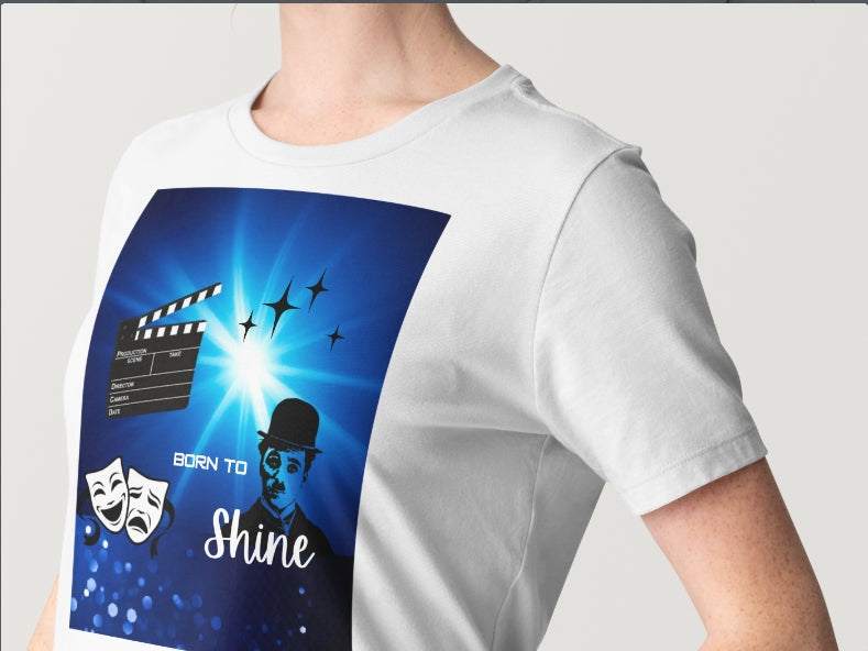 Born to Shine T-shirt for performers with bold design and premium comfort