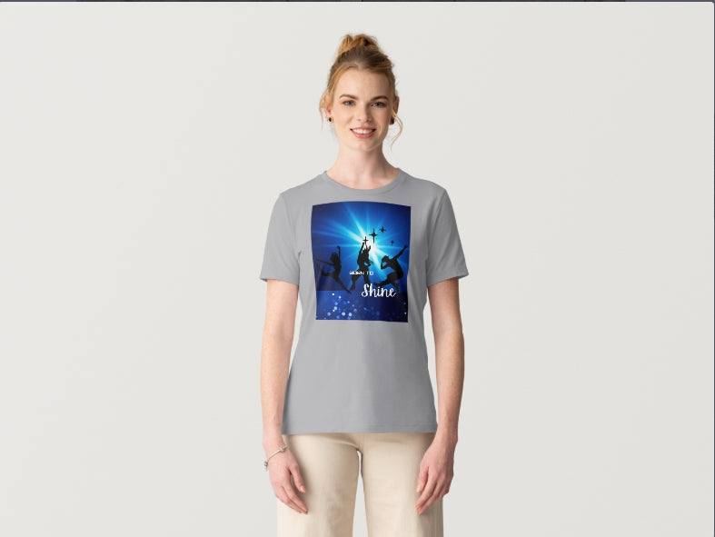Born to Shine T-Shirt for dancers and performers with bold design and comfortable fabric