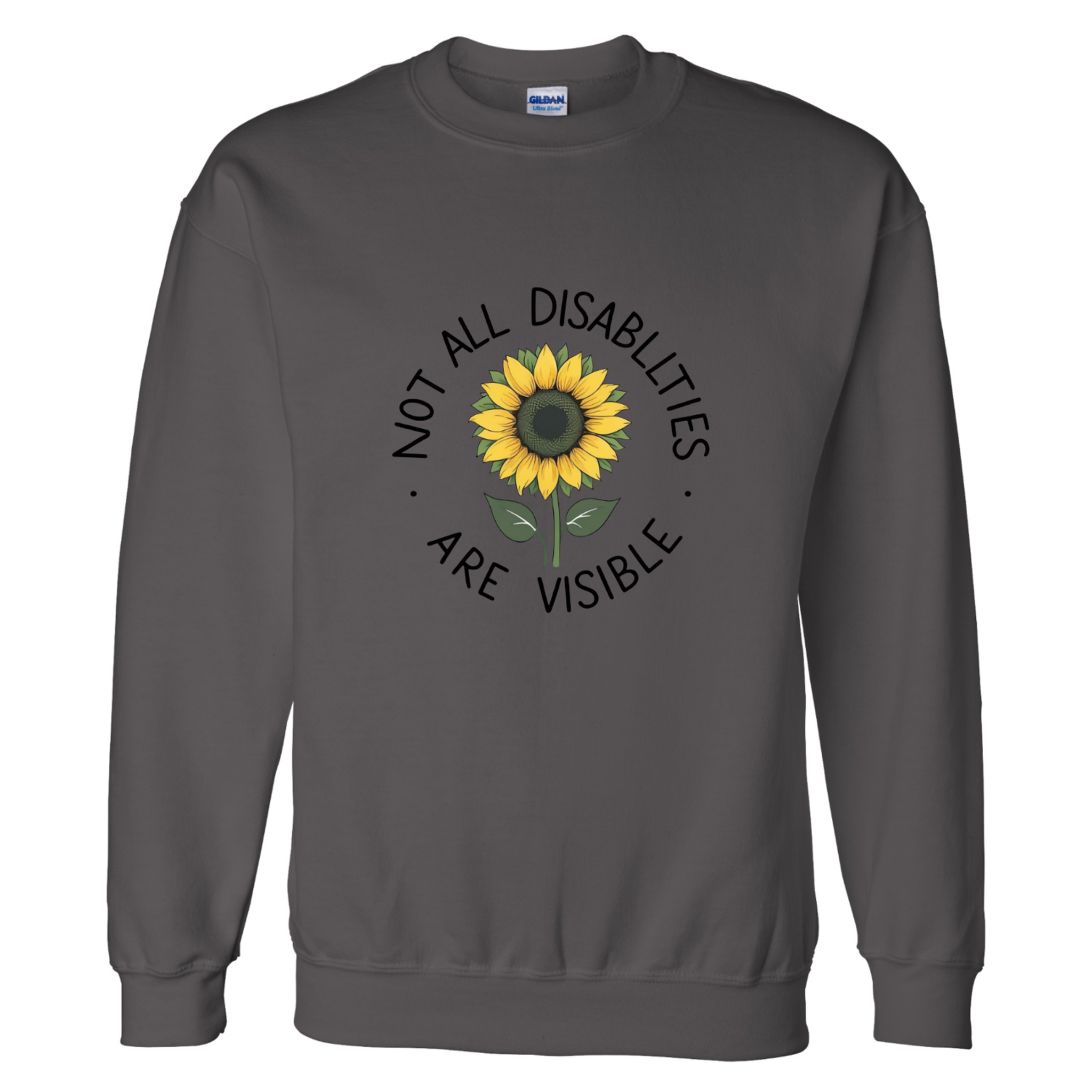 Gildan DryBlend crewneck sweatshirt with moisture-wicking fabric for comfort and durability, showcasing More Than What You See quality